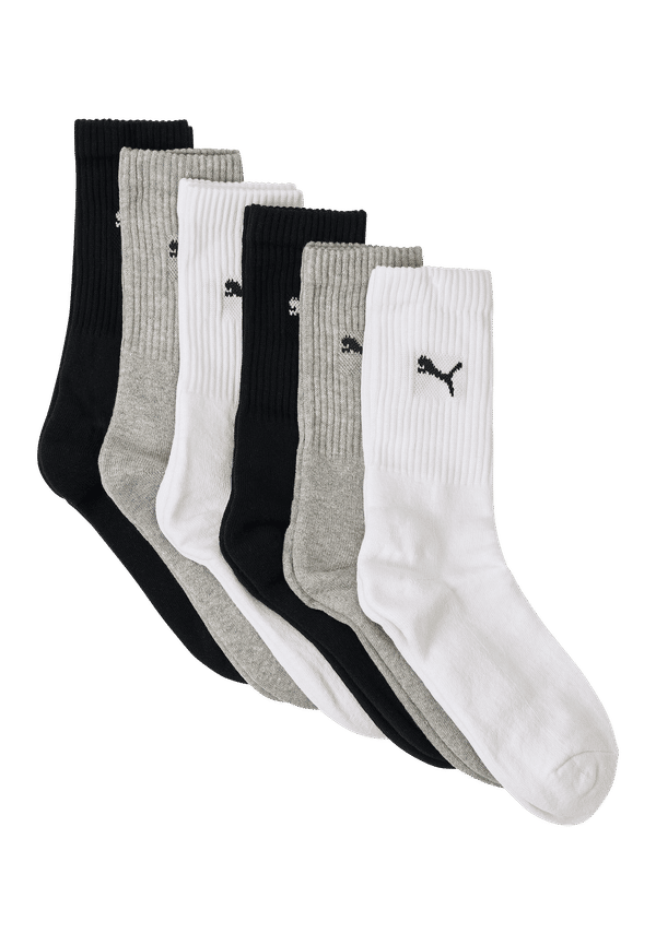 Puma - Strumpor Puma Unisex Crew Sock 6-pack - Grå - 43/46