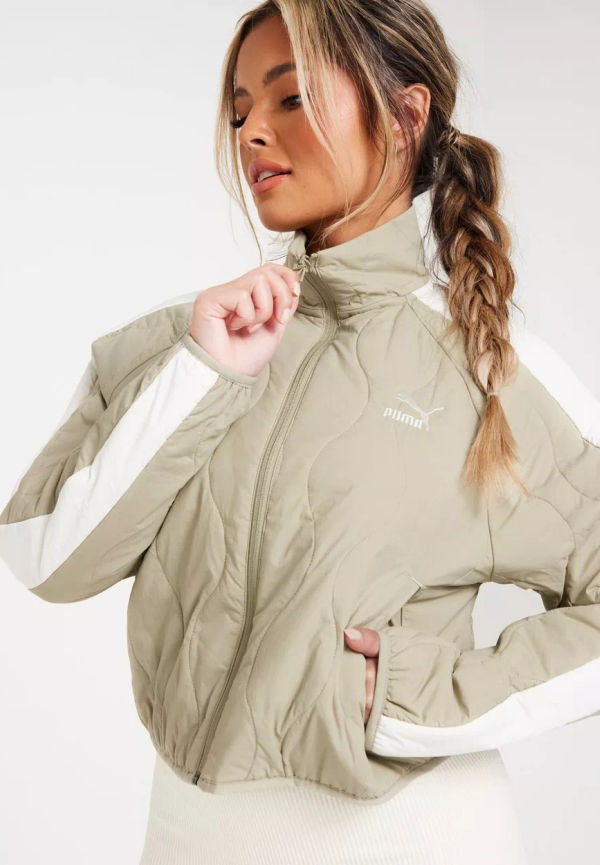 Puma - Träningsjackor - Gray - T7 Quilting Track Jacket - Träningskläder - Training Jackets