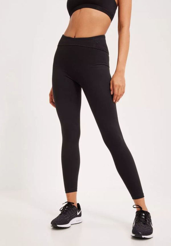 Puma - Träningstights - Black - Exhale Rib Detailed Hw Tight - Träningskläder - Training Tights