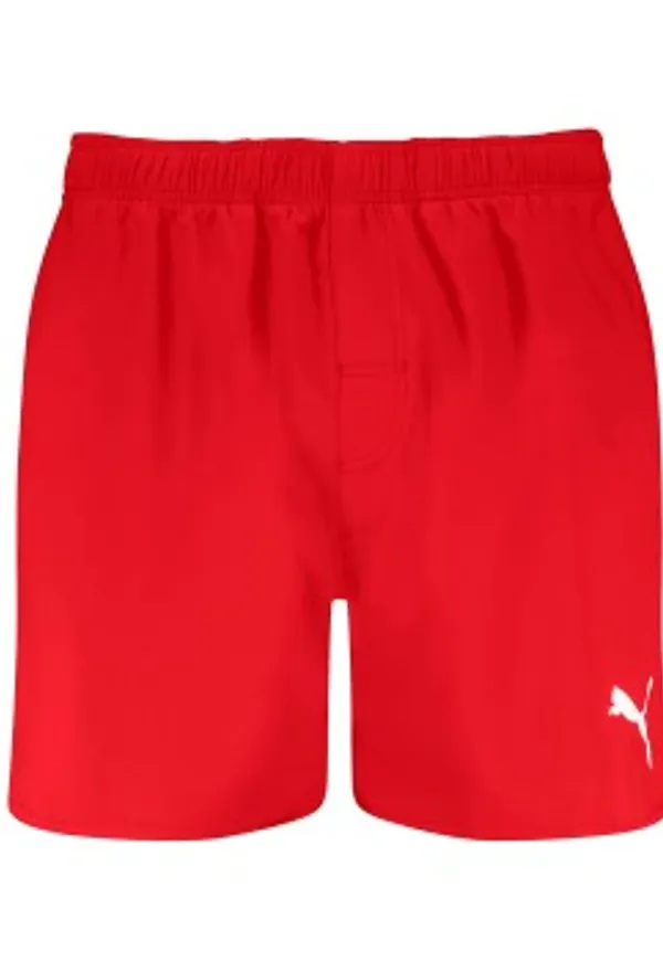 Puma Badbyxor Mid Length Swim Shorts Röd polyester Large Herr