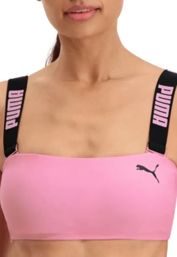 Puma Bandeau Bikini Top Rosa X-Small Dam