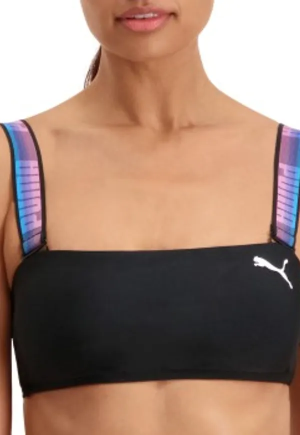 Puma Bandeau Bikini Top Svart Small Dam