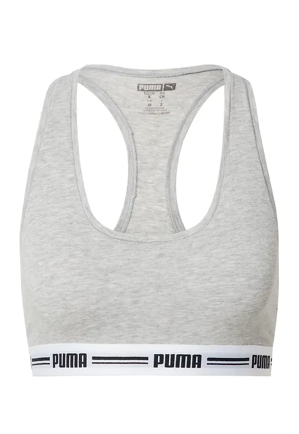 PUMA Behå gråmelerad / svart / vit