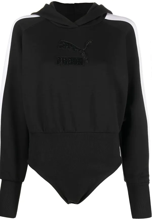 PUMA body med huva - Svart