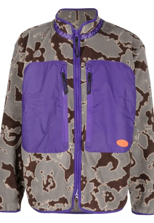 PUMA fleecejacka med polartryck - Lila