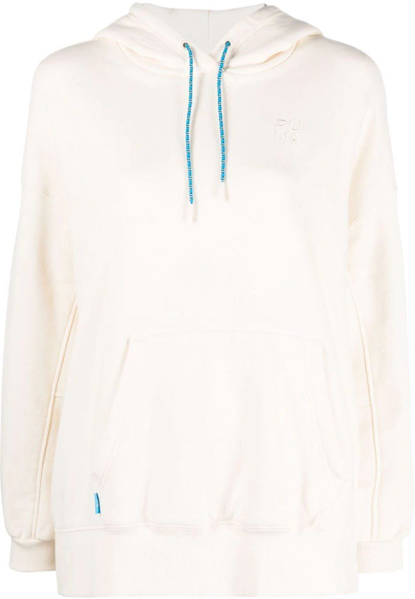 PUMA hoodie med broderad logotyp - Neutral