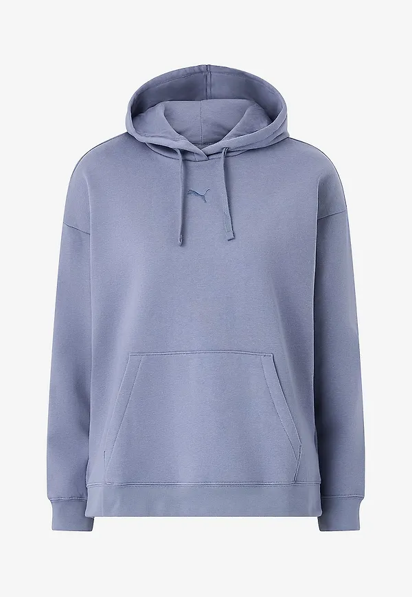 Puma - Huvtröja Ess Centered Cat Logo Relaxed Hoodie FL - Blå