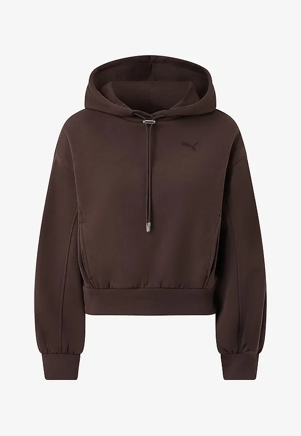 Puma - Huvtröja HER Relaxed Hoodie FL - Brun
