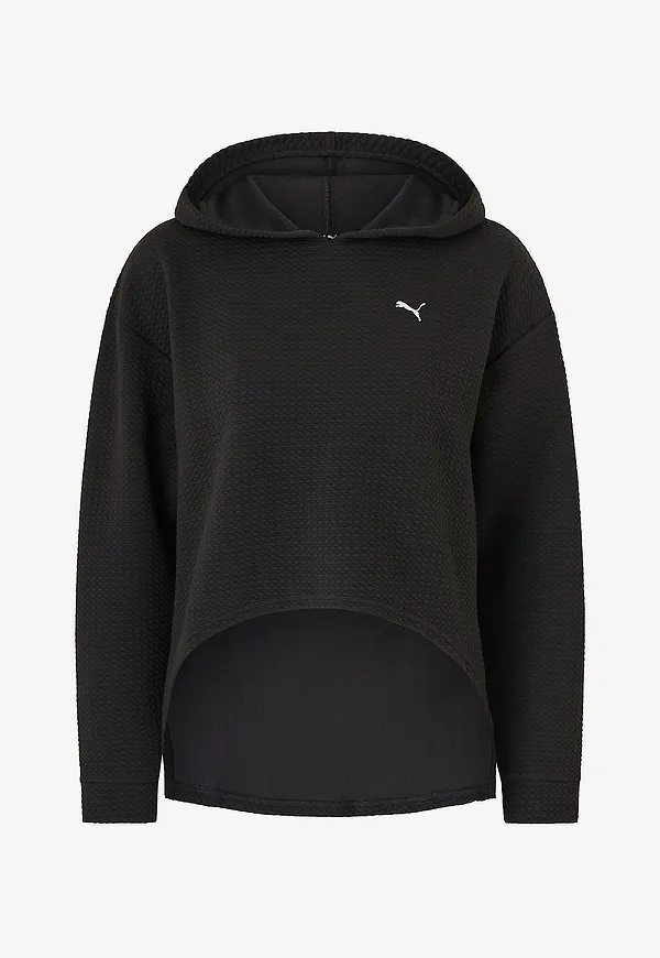 Puma - Huvtröja Q4 Studio Textured Hoody - Svart