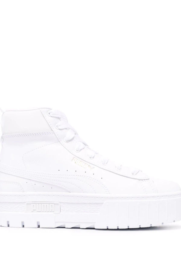 PUMA höga sneakers med logotyp - Vit