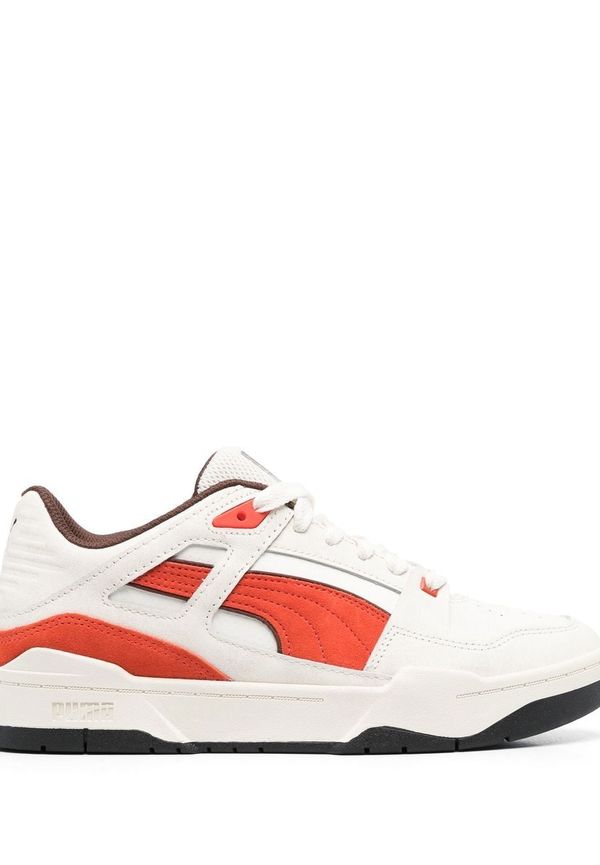 PUMA lädersneakers med paneldesign - Neutral