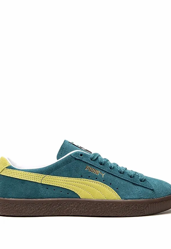 PUMA låga sneakers i mocka - Blå