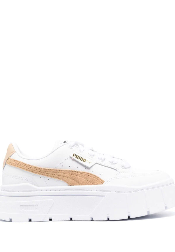 PUMA låga sneakers med logotypmärke - Vit