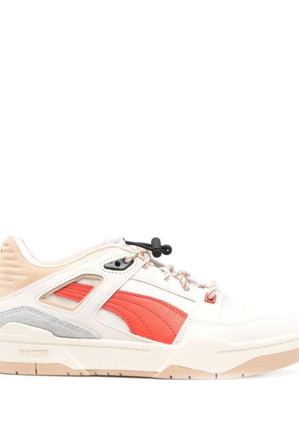 PUMA låga sneakers med panel - Neutral