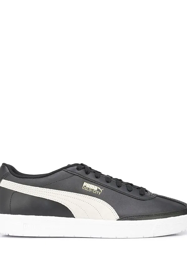 PUMA Oslo City lädersneakers - Svart