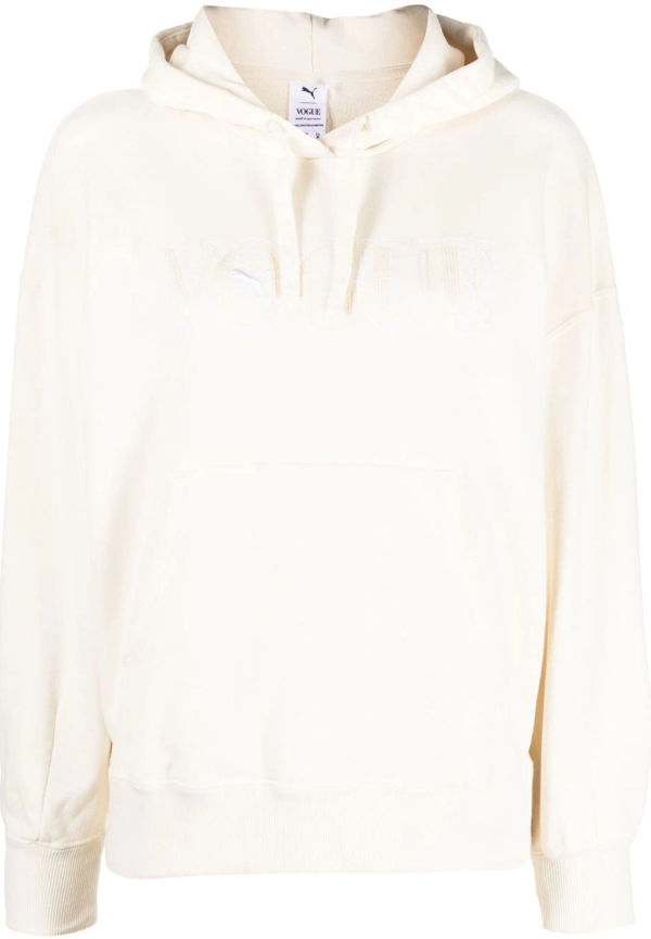 PUMA pullover cotton hoodie - Neutral