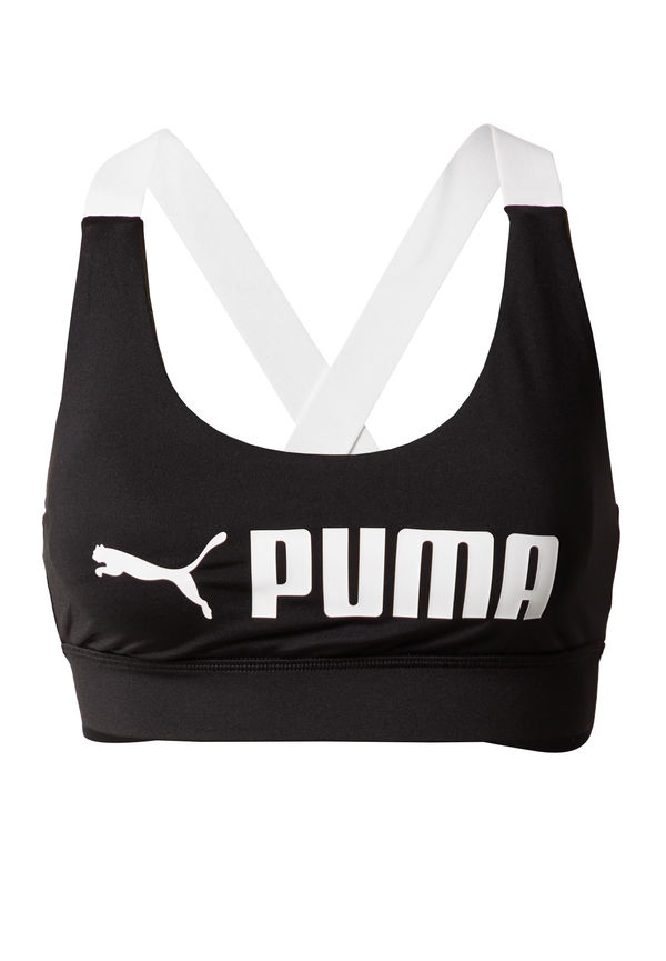 PUMA Sportbehå svart / vit