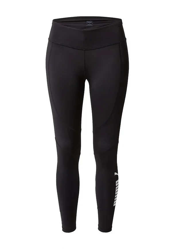 PUMA Sportbyxa svart / vit