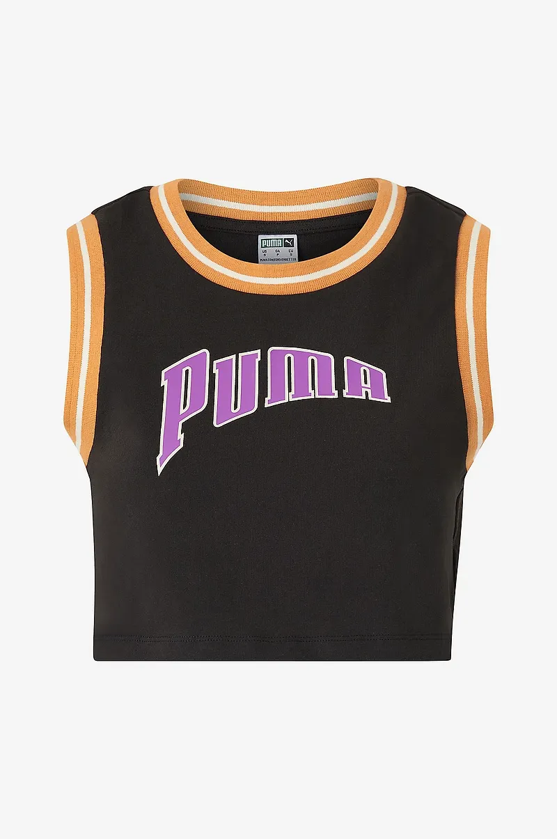 Puma - Sporttopp Puma Team For The Fanbase Graphic Cropped Tee - Svart