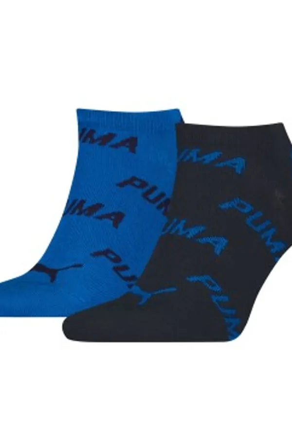 Puma Strumpor 2P BWT Sneaker Sock Svart/Blå Strl 43/46