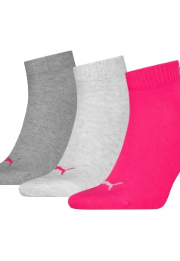 Puma Strumpor 3P Quarter Socks Rosa Strl 39/42