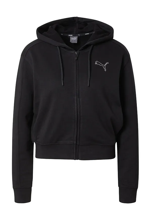 PUMA Sweatjacka svart / vit