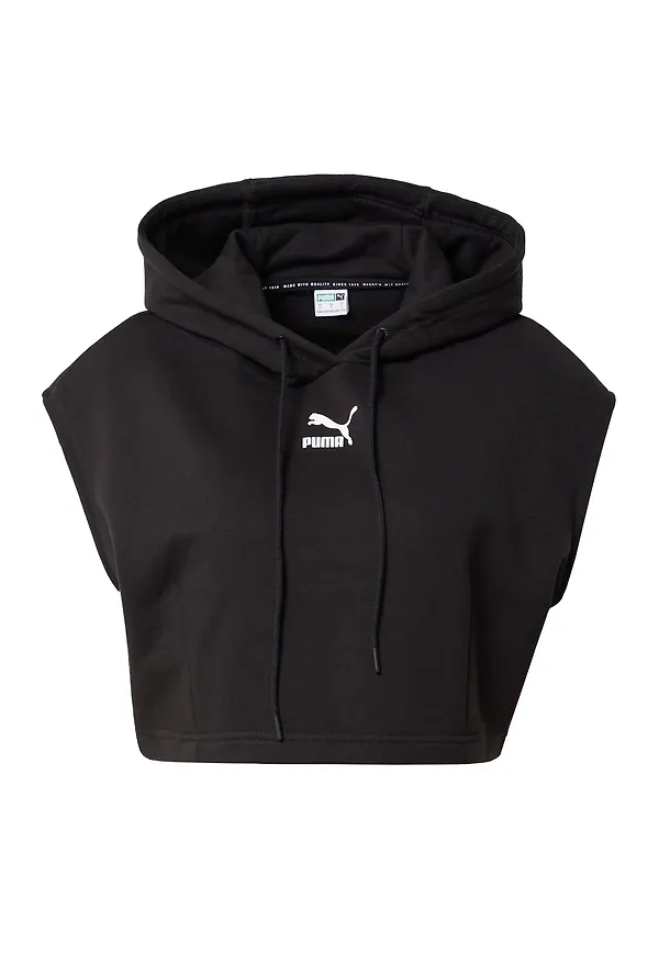 PUMA Sweatshirt svart / vit