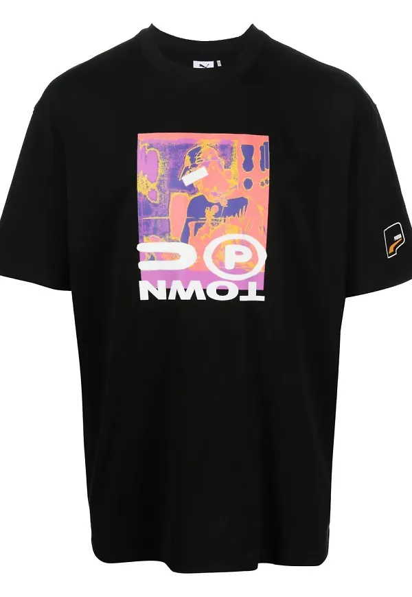 PUMA t-shirt med grafiskt tryck - Svart