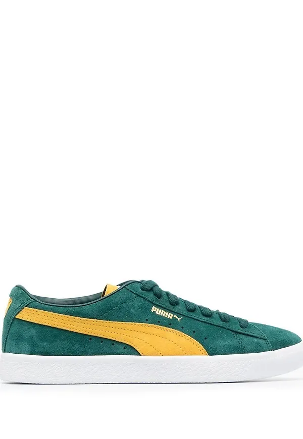 PUMA Varsity sneakers i mocka - Grön