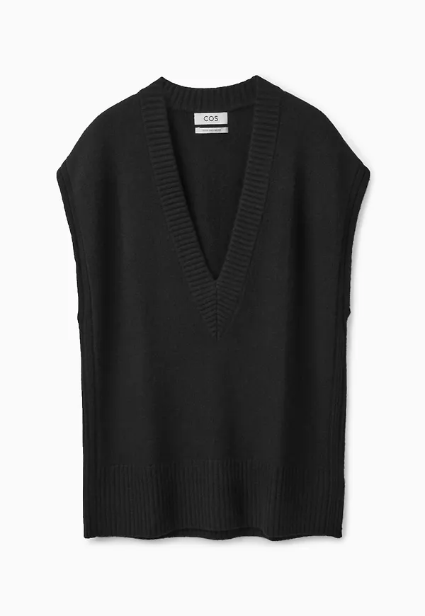 PURE CASHMERE KNITTED VEST