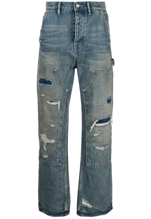 Purple Brand P015 Carpenter jeans med låg gren - Blå