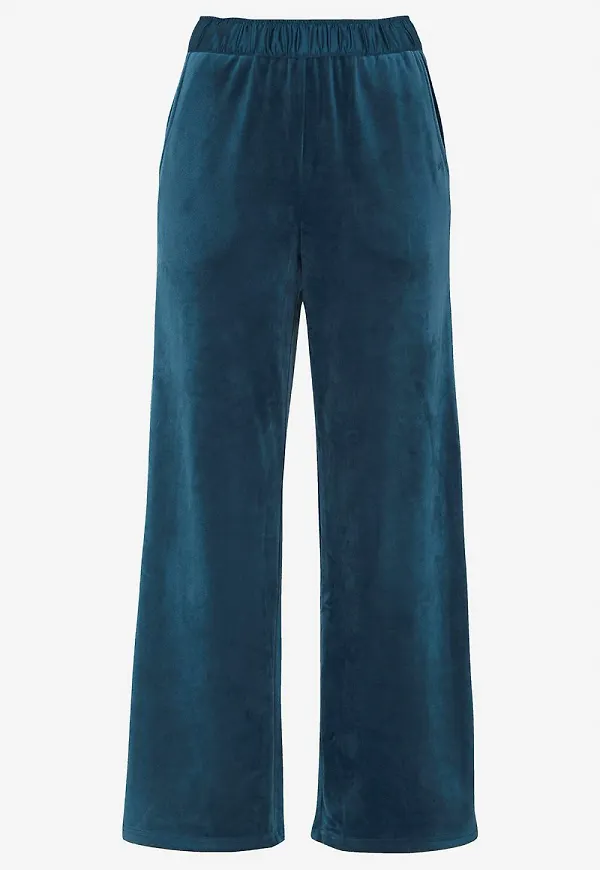 Pyjamasbyxa i mjuk velour Velour trousers