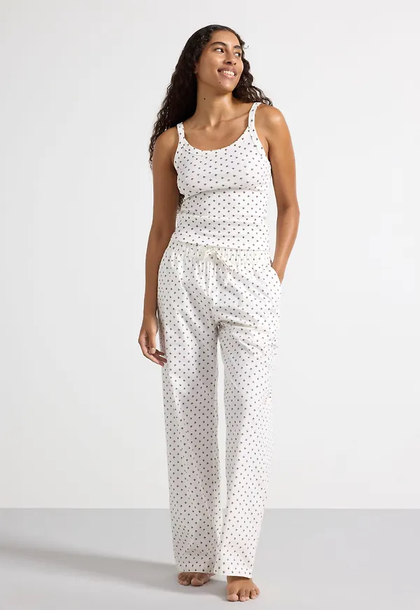Pyjamasbyxor i poplin