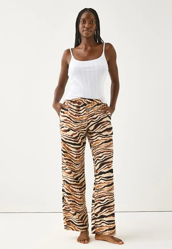 Pyjamasbyxor i poplin