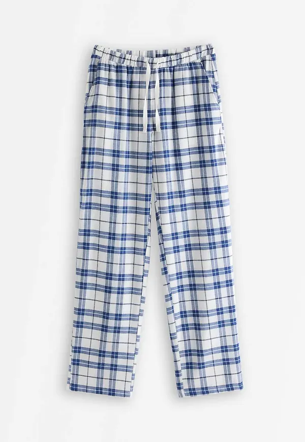 Pyjamasbyxor i flanell med längre ben