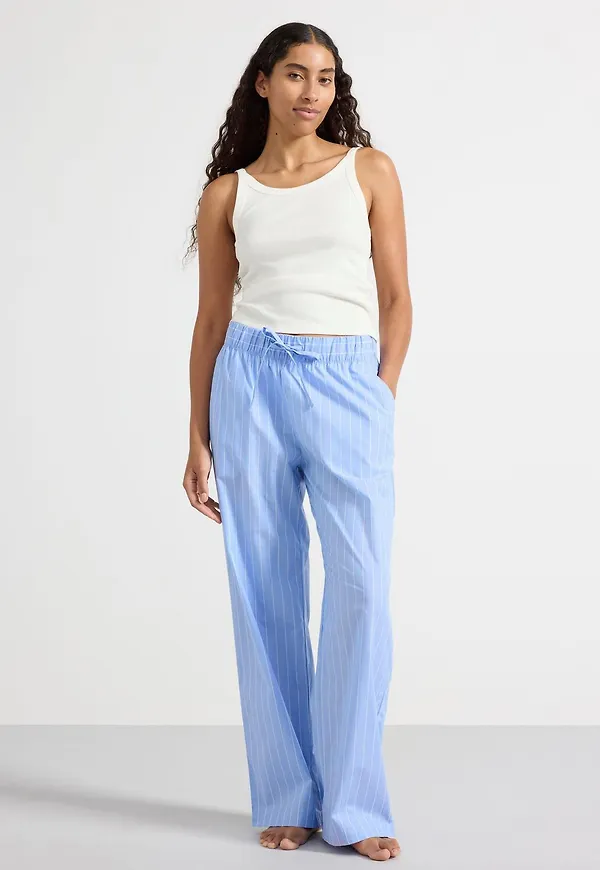 Pyjamasbyxor i poplin