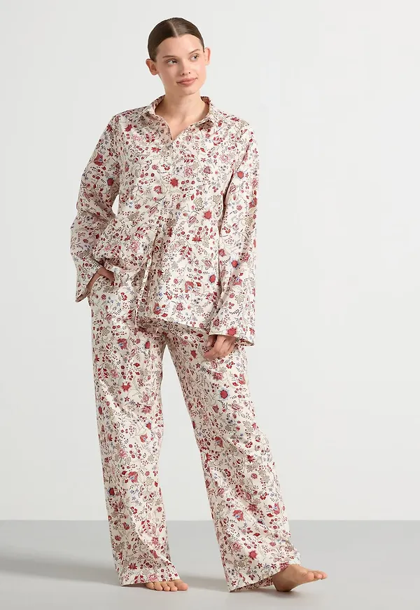Pyjamasbyxor i poplin