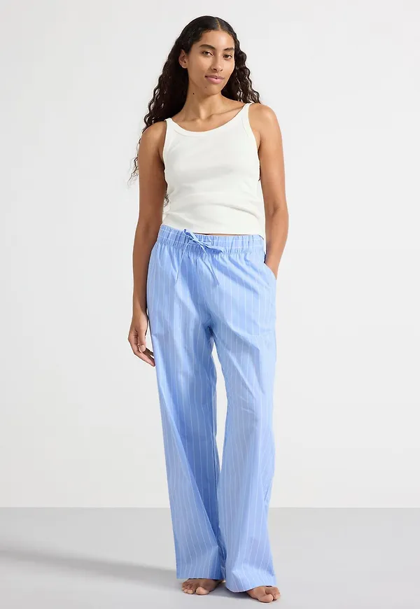 Pyjamasbyxor i poplin