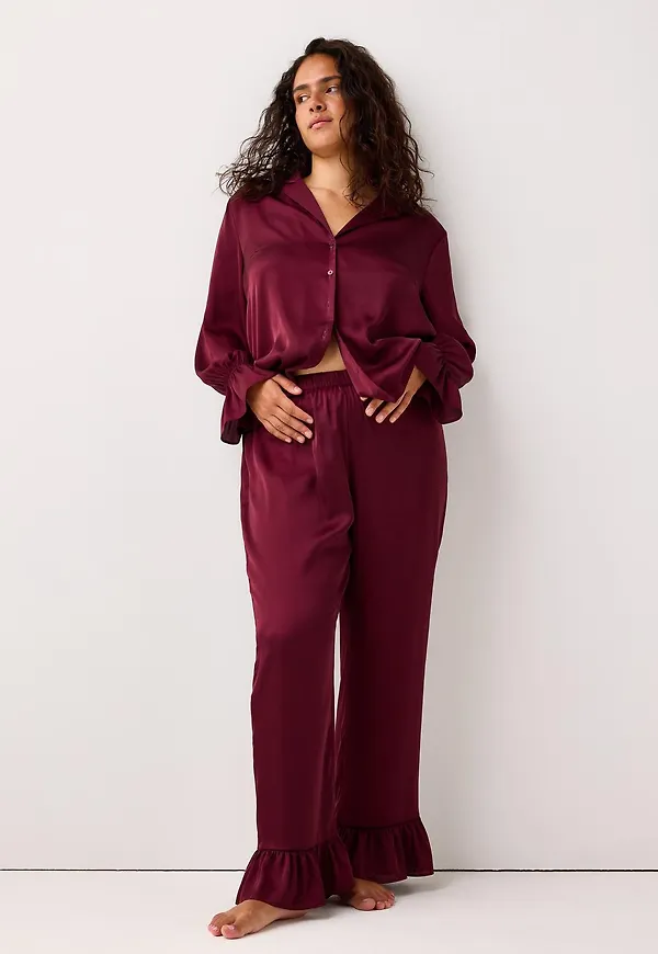 Pyjamasbyxor i satin