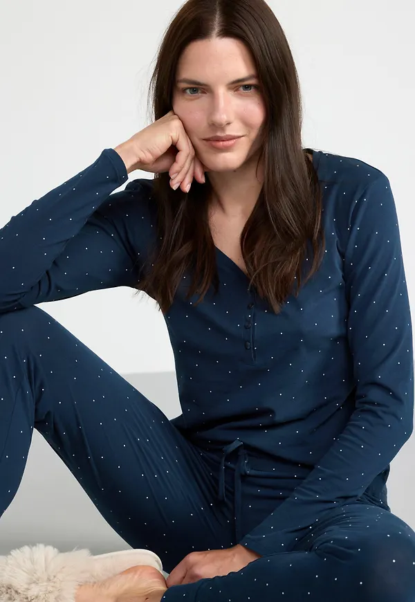 Pyjamasset i mjuk trikå