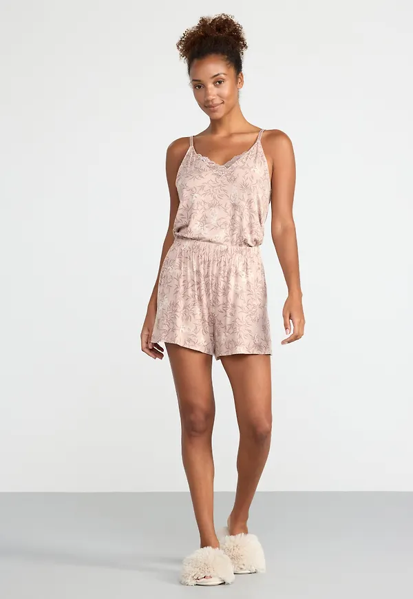 Pyjamasset med linne och shorts