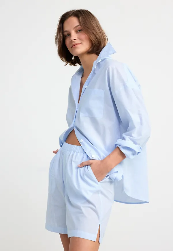 Pyjamasshorts i bomull
