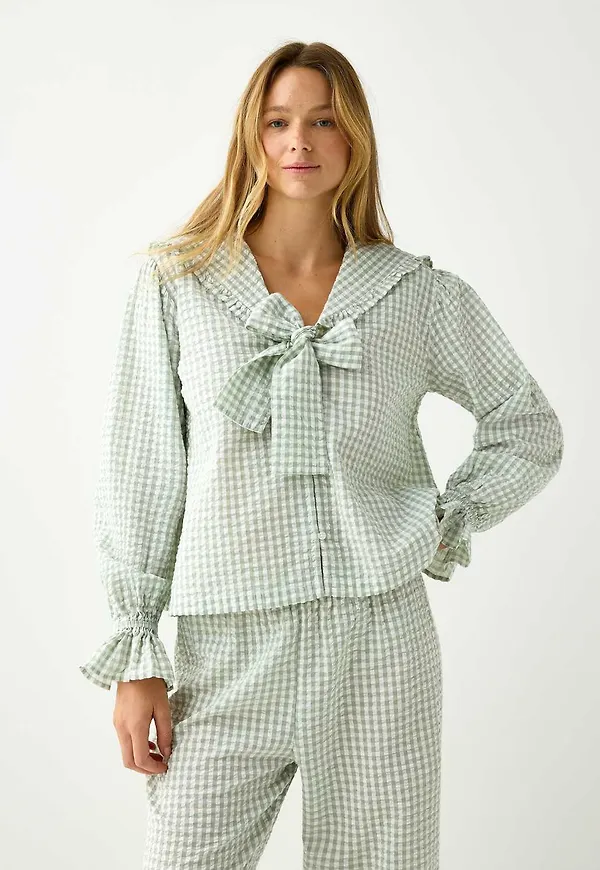 Pyjamasskjorta i bäckebölja
