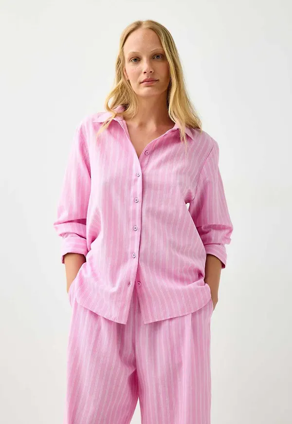 Pyjamasskjorta i bomull