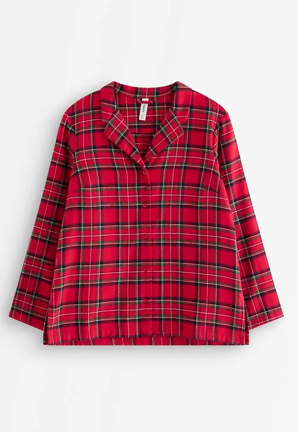 Pyjamasskjorta i flanell