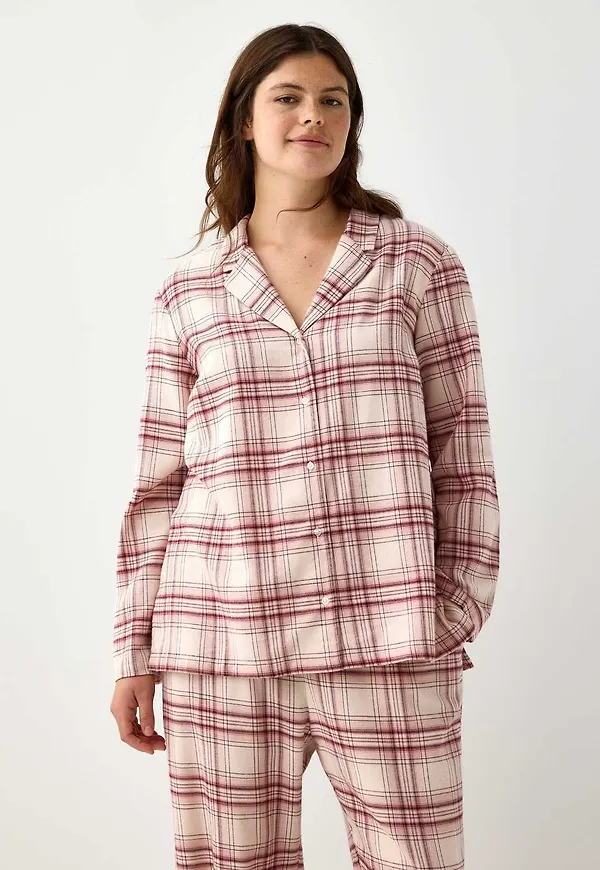 Pyjamasskjorta i flanell