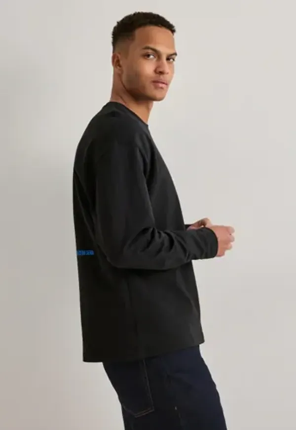 Que Sera Sera Boxy LS Tee Långärmade t-shirts Svart