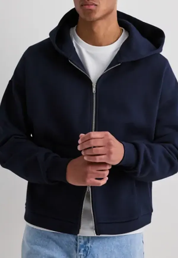 Que Sera Sera Cozy Zip Hoodie 2.0 Hoodies med dragkedja Blå