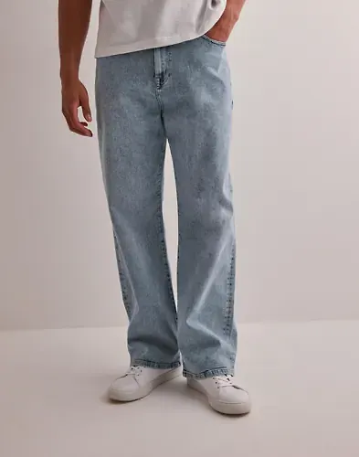 Que Sera Sera Luke Loose denim Loose fit jeans Blå