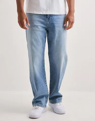 Que Sera Sera Luke Loose denim Loose fit jeans Blå